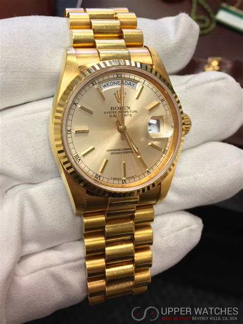 gold president rolex for sale|rolex presidential white gold price.